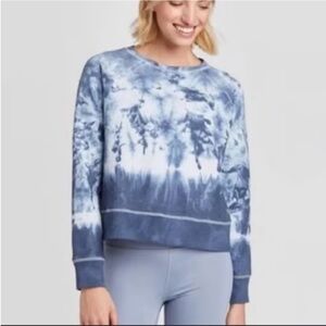 JoyLab Tie Dye Blue Pullover Size XL in Cloud Blue Sweatshirt